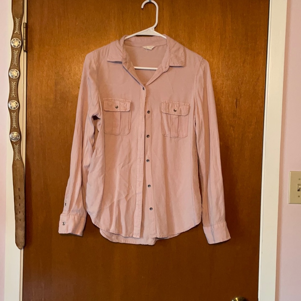 Pink button up